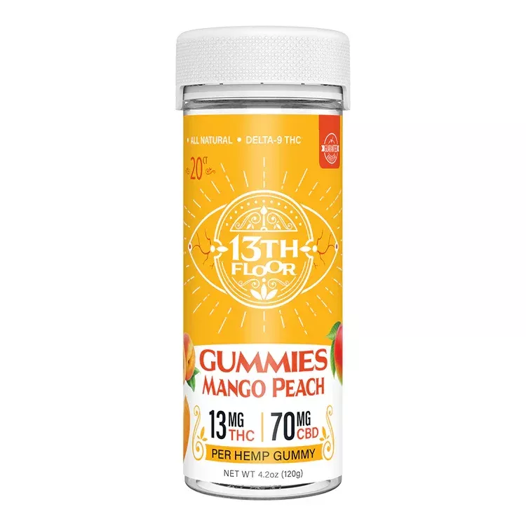 13th Floor Mango THC Gummies 20 count
