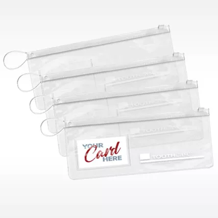 4" CLEAR TOOTHcase Bag - With Pocket