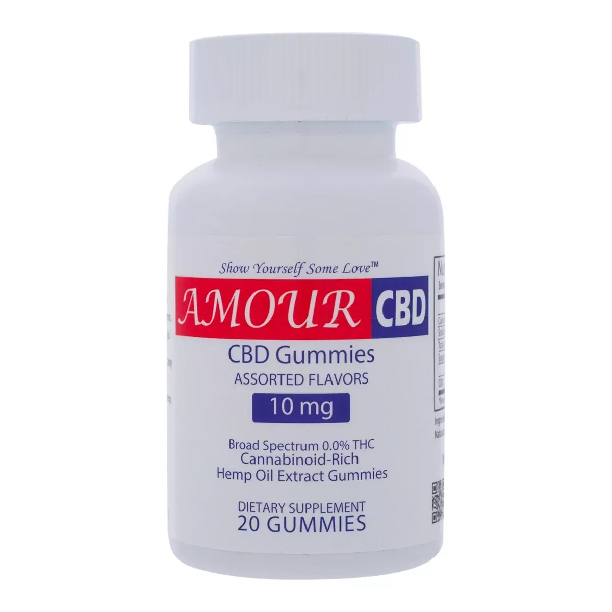 AmourCBD™ Gummies, 10mg CBD, 20 count