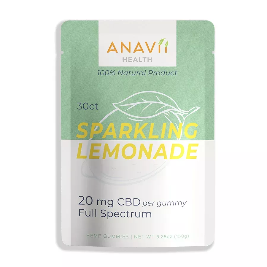 Anavii CBD Gummies - Sparkling Lemonade 30ct
