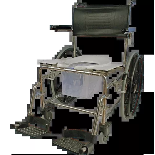 Artisan of Canada Shower Commode Chair With Self Propelled Wheels