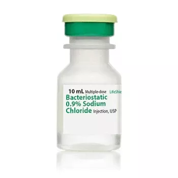 Bacteriostatic 0.9% Sodium Chloride Injection 10 mL