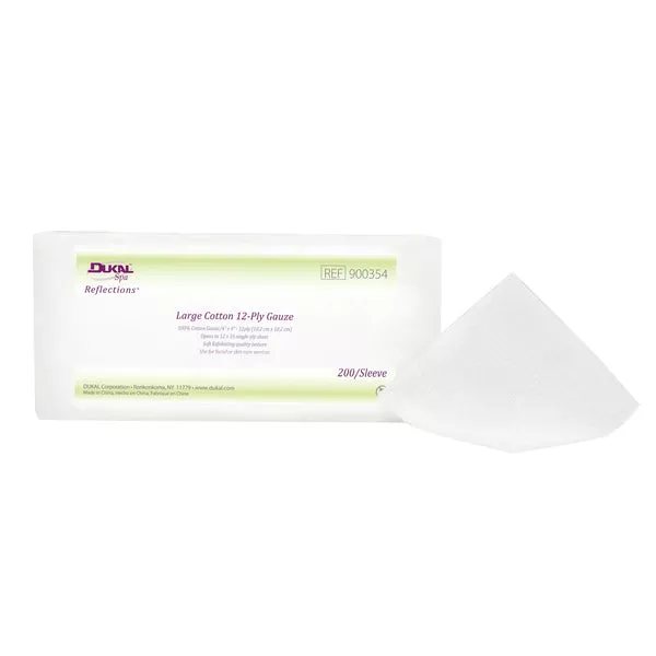 Basic Spa Gauze Large Cotton 4x4 12 Ply Spa