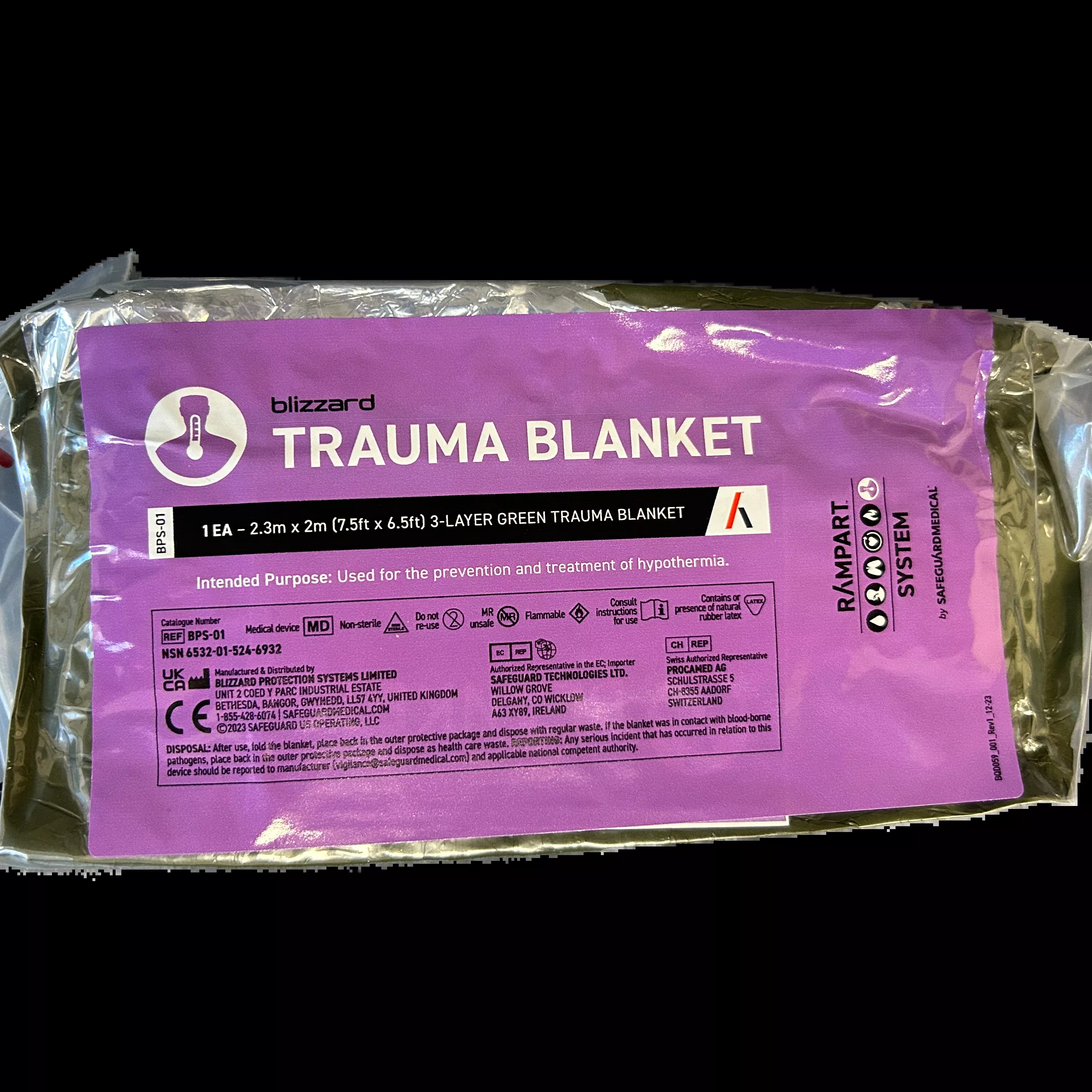 Blizzard Survival Blanket- Green