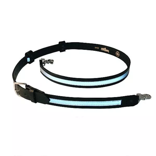 Boston Leather Reflective Radio Strap