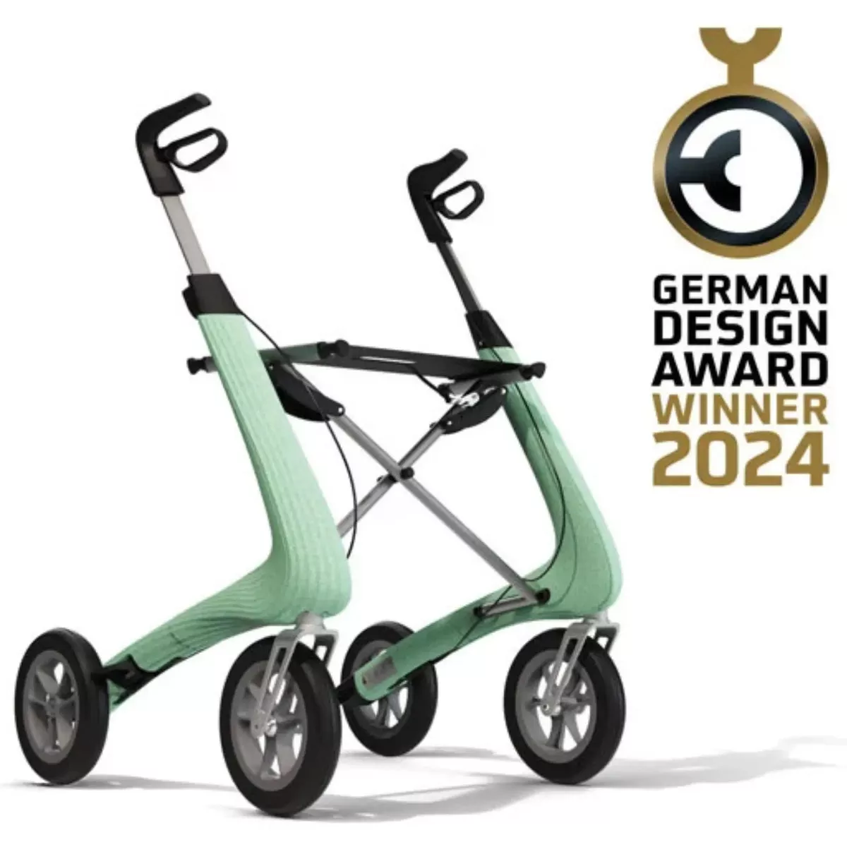 byAcre Nordic Pioneer Modern Lightweight Rollator Walker with Seat