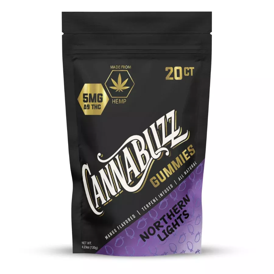 Cannabuzz 5mg THC Mango Sleep Gummies