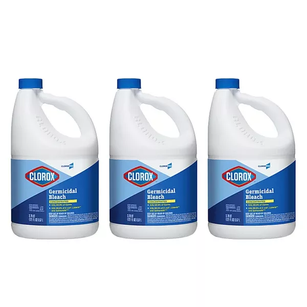 Clorox Germicidal Bleach, Concentrated (Case of 3 Bottles)