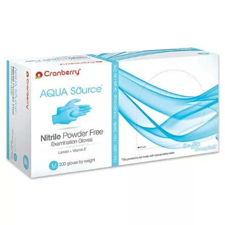 Cranberry Aqua Source Nitrile Gloves - 200/bx