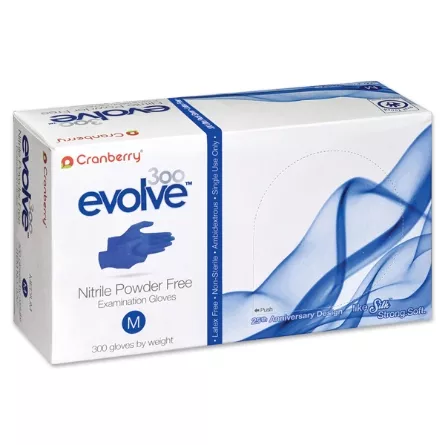 Cranberry Evolve™ 300 Nitrile Gloves - 300/bx