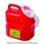 (Cs/12)Ea/1 Collector Sharps Chemo 10.3Ltr Pa Red Natural Plug Top Offset