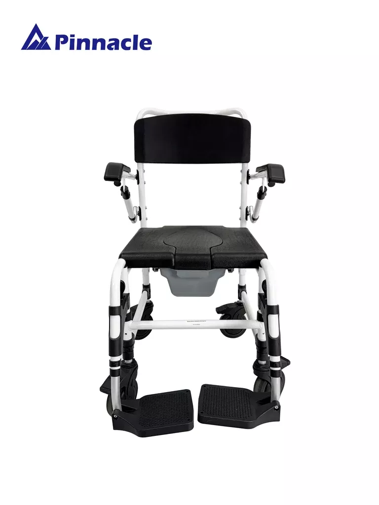Deluxe Shower Commode Attendant Propelled