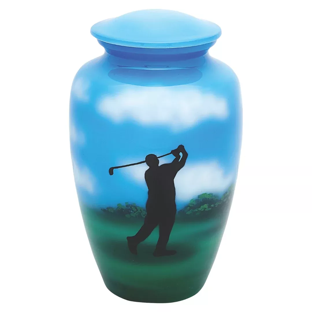 Down the Middle Artist Urn