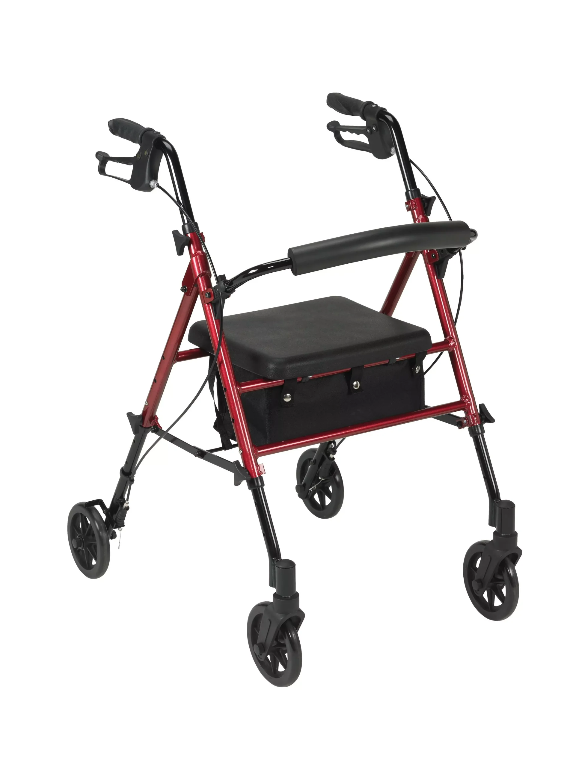 Drive 4 Wheel Adjustable Height Rollator with 6" Wheels