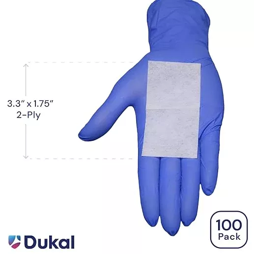 Dukal Alcohol Prep Pads - Large (BOX of 100)
