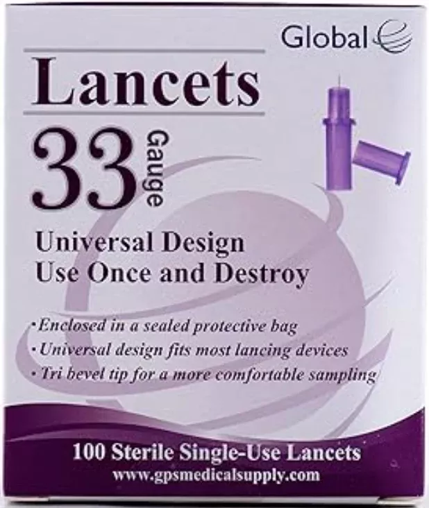 Easy Glide 33 Gauge Pull Top Lancets - Box 100