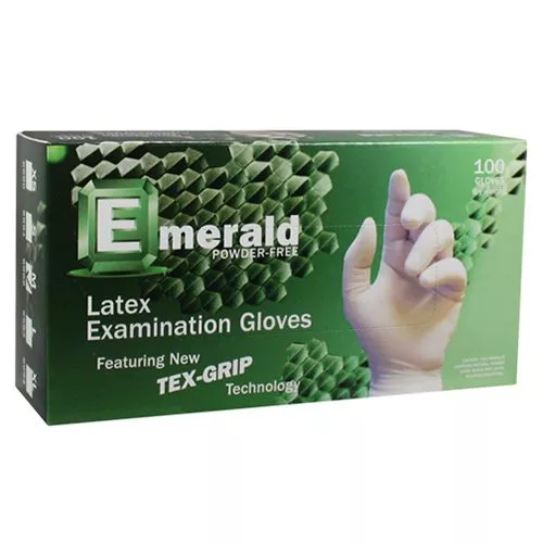Emerald Latex Powder Free Gloves