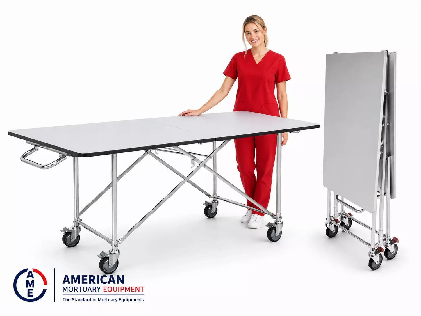 Extra Wide Folding Mortuary Dressing Table