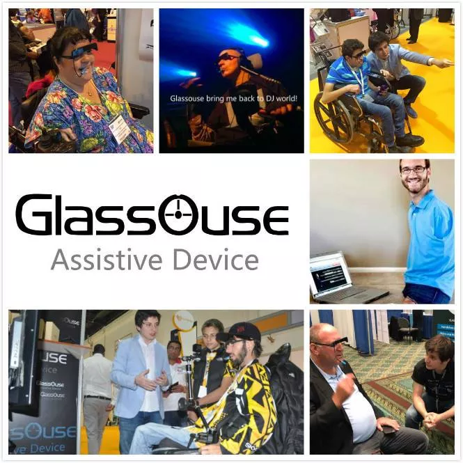 GlassOuse v1.4 Bluetooth Hands-Free Head Motion Mouse