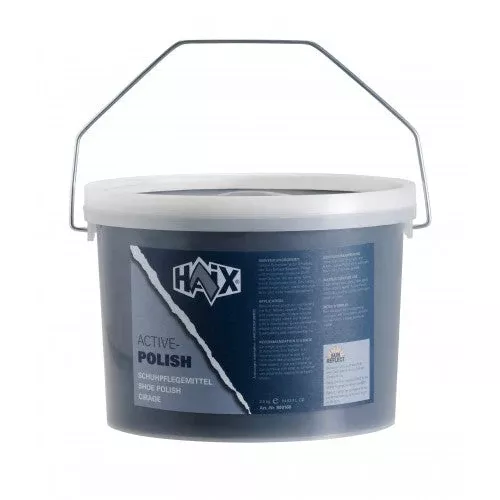 Haix Black Shoe Polish - 5½ lb Bucket