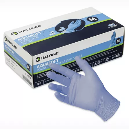 HALYARD AQUASOFT Nitrile Exam Glove - 300/Box