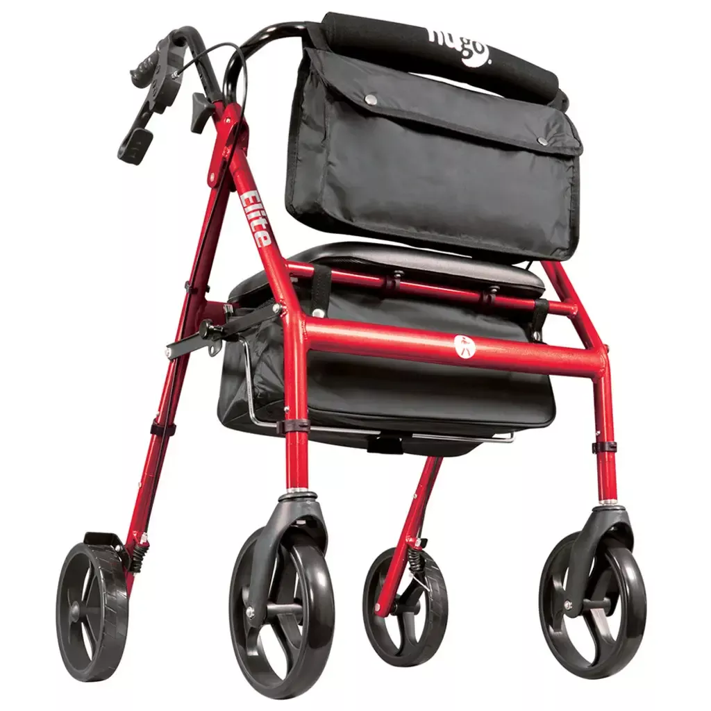 Hugo Elite Rolling walker with a Seat