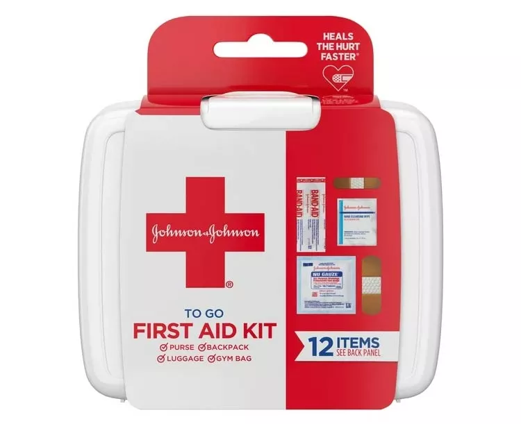 Johnson & Johnson Mini First Aid Kit To Go