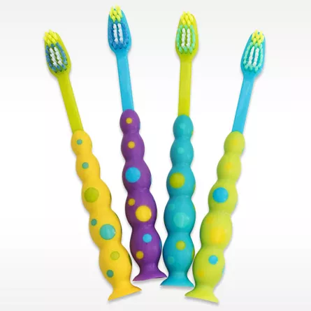 MR BUBBLES Suction Cup Toothbrush - 72/box