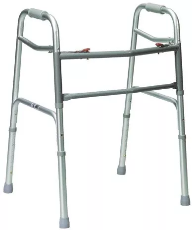 Oversized Aluminum Folding Walker, 2-button