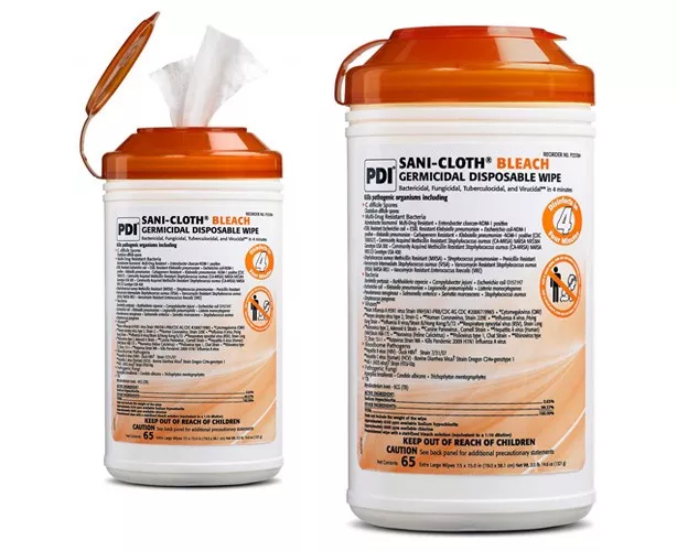 PDI Sani-Cloth Bleach Germicidal Wipes
