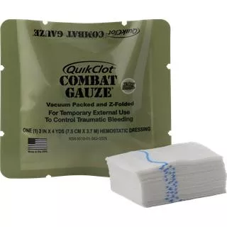QuikClot Combat Gauze (Z-Fold), EA