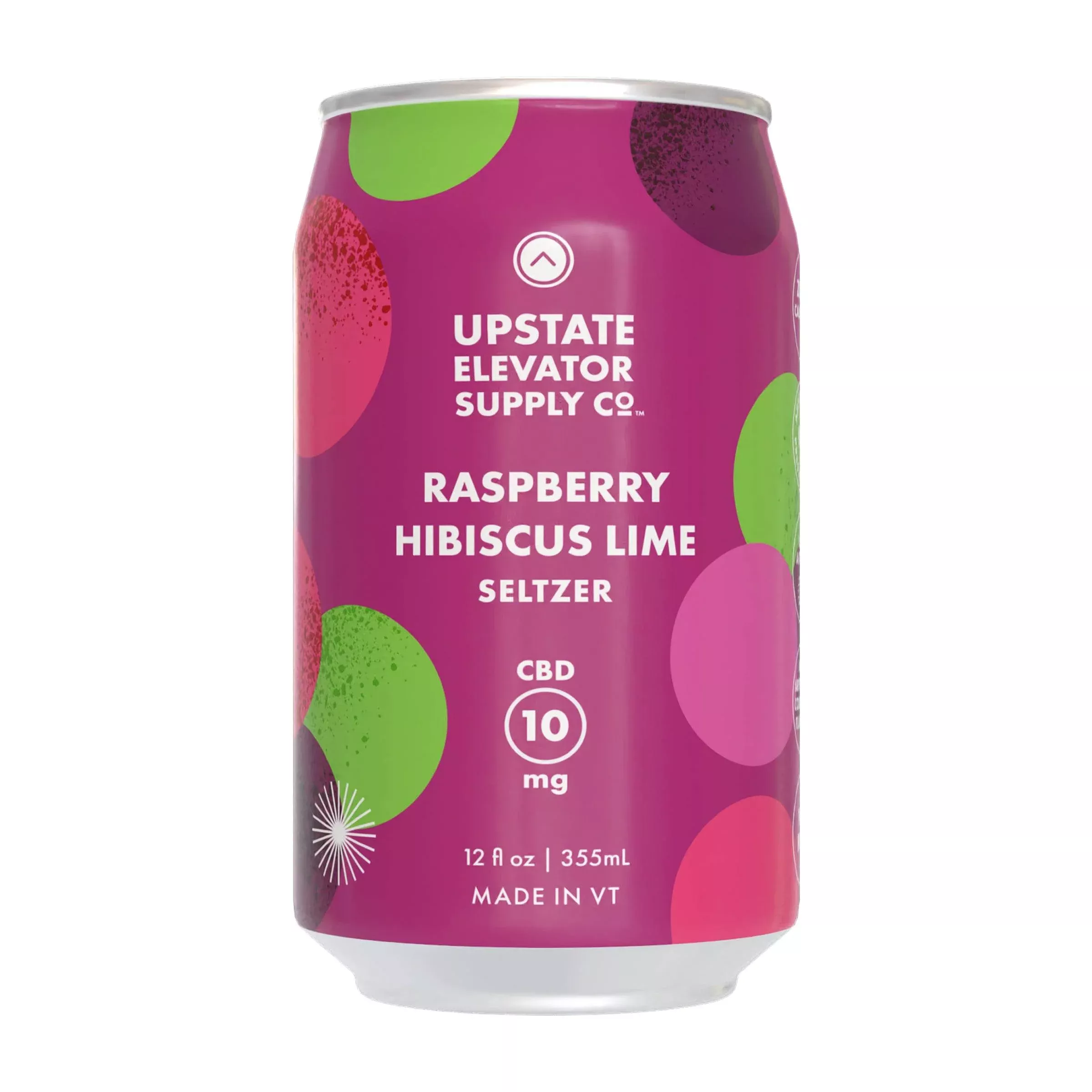Raspberry Hibiscus Lime Seltzer