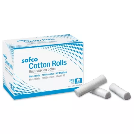 Safco Cotton Rolls - 2000/bx
