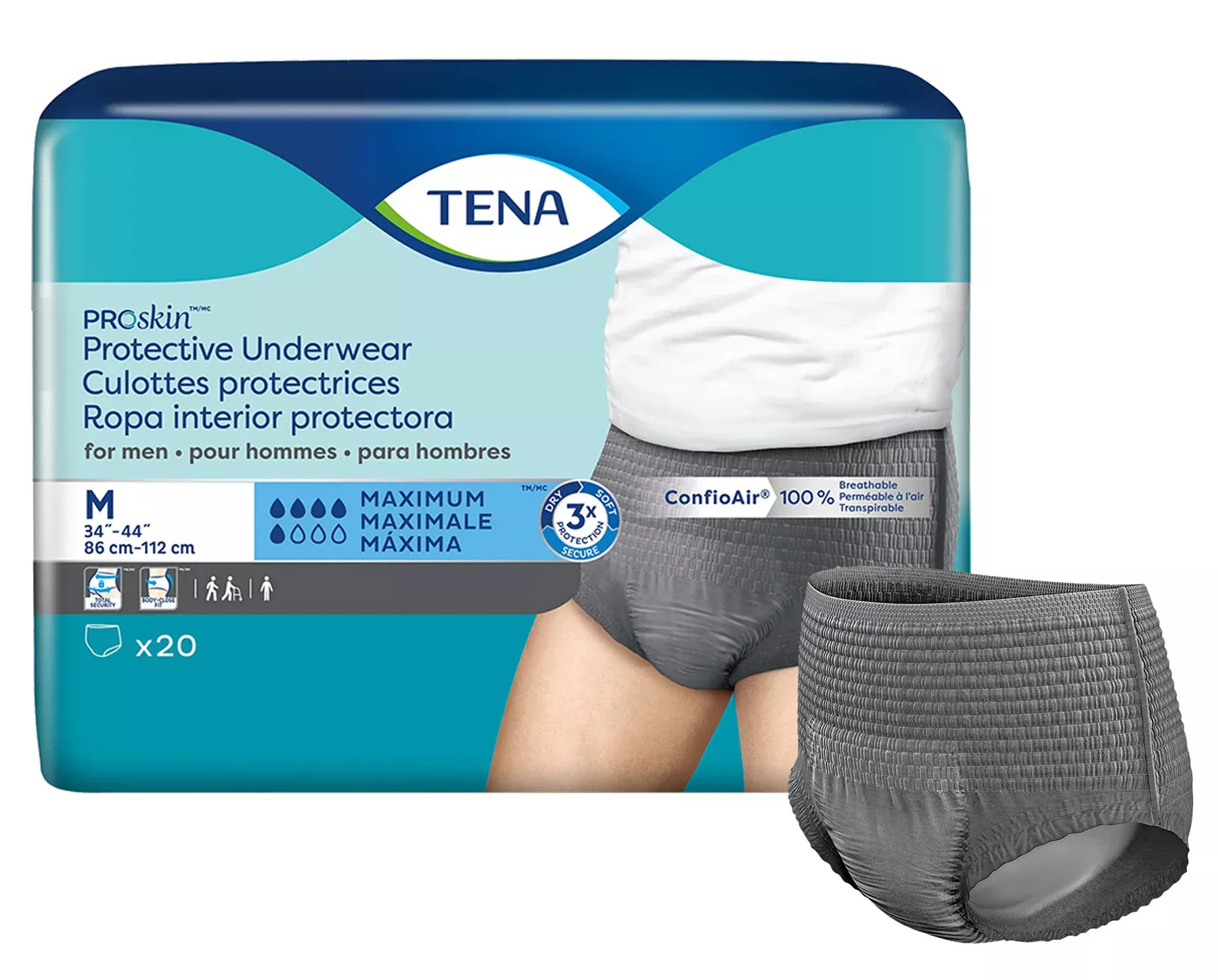 TENA Proskin Protective Underwear For Men