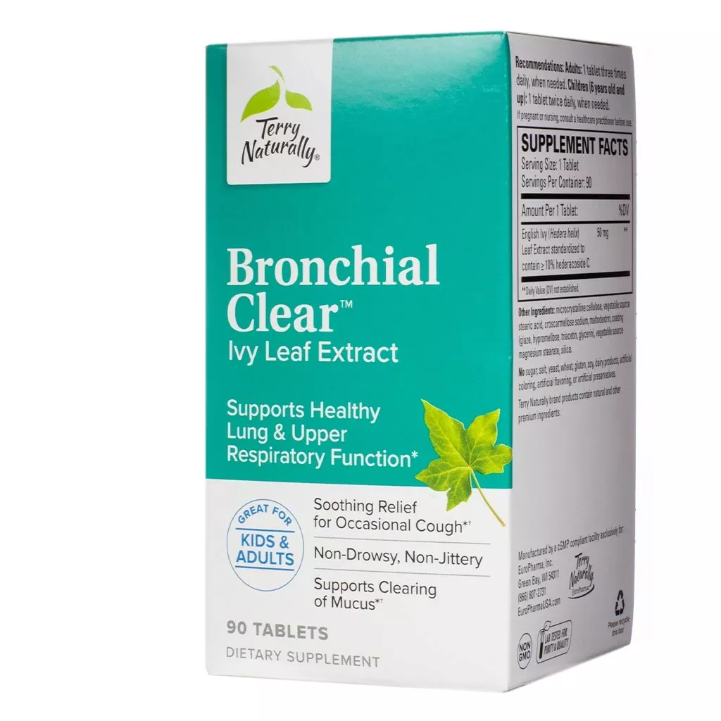 Terry Naturally Bronchial Clear™ Ivy Leaf Extract Tablets