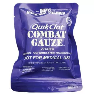 Training Combat Gauze- Blue Resealable Package