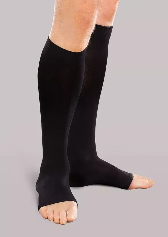 Unisex Mild Support Open-Toe Knee High